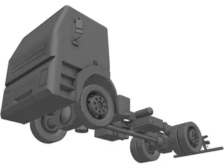 Iveco Light Truck Chassis 3D Model