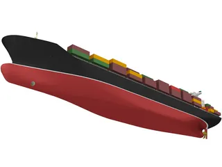 Container Ship 3D Model