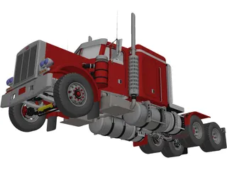 Peterbilt 353 Western Live 3D Model