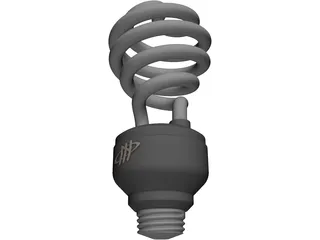 Energy Saving Lamp 3D Model