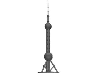 Oriental Pearl Tower Shanghai 3D Model