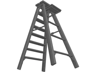 Step Ladder 3D Model