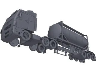 Iveco Tanker Truck 3D Model