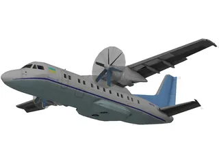 Antonov An-140 3D Model