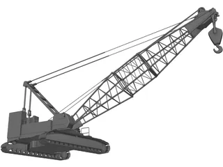 Crawler Crane 3D Model