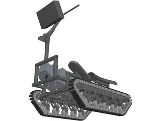 Personal Tracked Vehicle 3D Model