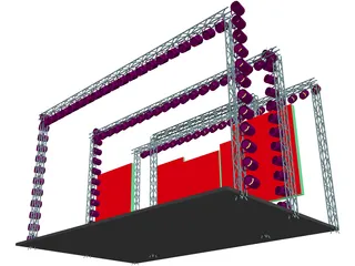 DJ Stage 3D Model