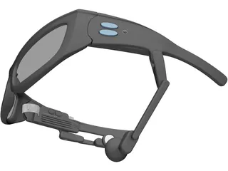 Oakley 3D Cyber Glasses 3D Model