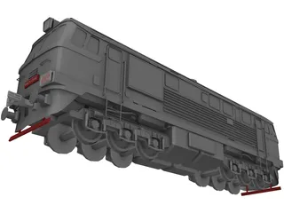 M62 Locomotive 3D Model