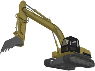 Excavator 3D Model