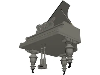 Grand Piano 3D Model