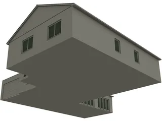 Modern Bungalow 3D Model