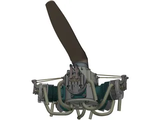 HAHN Sternmotor 3D Model