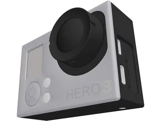 GoPro Hero 3 3D Model