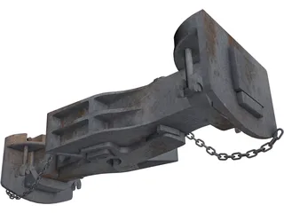 SA-3 Train Coupling 3D Model