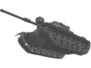 M48A5 Patton 3D Model