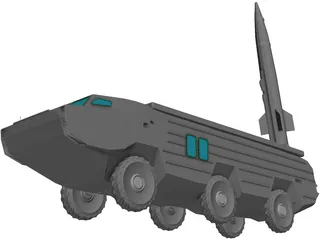 OTR-21 Tochka-U 3D Model