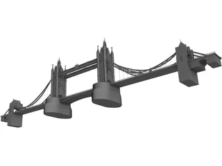 Tower Bridge London 3D Model