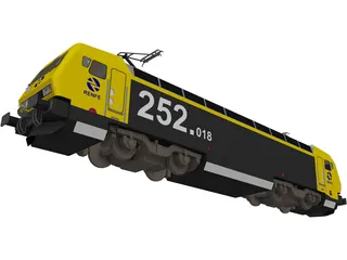 Siemens Locomotive Deutsche Bahn 3D Model