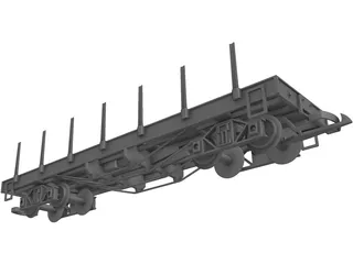 LGB Flatcar 3D Model