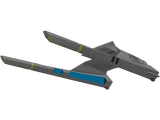 Star Trek Vulcan Shuttle Surak 3D Model