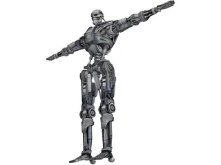 T-600 Terminator Robot 3D Model