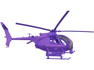 AH-60 Little Bird 3D Model