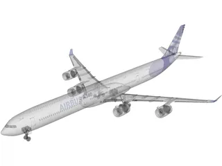 Airbus A340-600 Airliner  3D Model