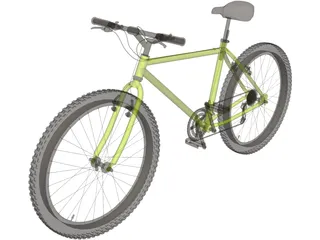 Bike Mountain Hardtail 3D Model