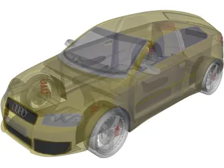 Audi A3 (2004) 3D Model