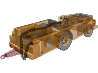 US Navy Carrier Tractor 3D Model