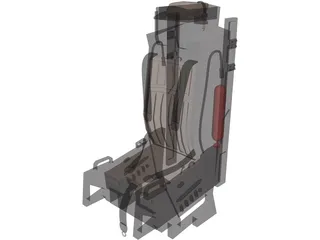 F-15 Seat 3D Model