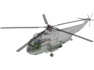 Sikorsky SH-3H Sea King Navy 3D Model