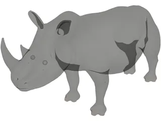 Rhinoceros 3D Model