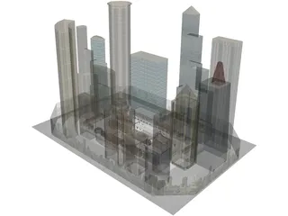 City Block 3D Model