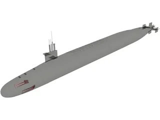 USS Ohio 3D Model