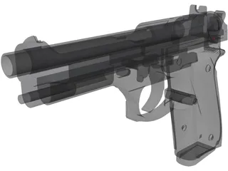 Beretta M9FS 3D Model