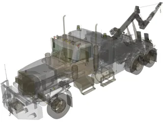 Wreck Recovery Truck 3D Model