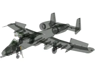 A-10 Thunderbolt II 3D Model