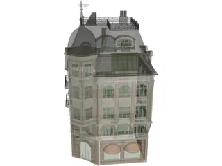 Bank Victorian 3D Model