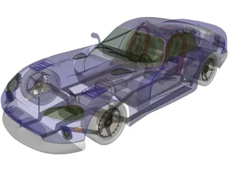 Dodge Viper GTS (1992) 3D Model