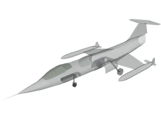 Lockheed F-104 Starfighter 3D Model