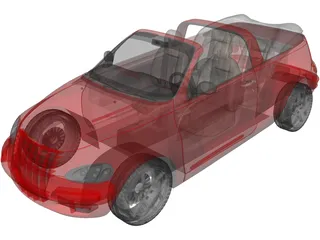 Chrysler PT Cruiser Cabriolet (2004) 3D Model