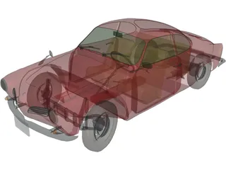 Volkswagen Karmann Ghia (1968) 3D Model