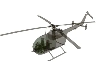 MBB BO 105 3D Model