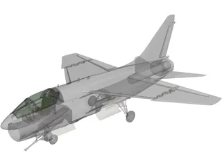 A-7 Corsair II 3D Model