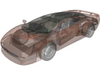 Jaguar XJ220 3D Model