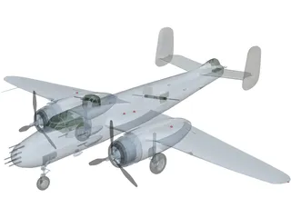 North American B-25J Mitchell 3D Model