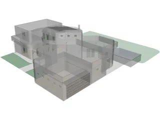 House One And Half Story 3D Model