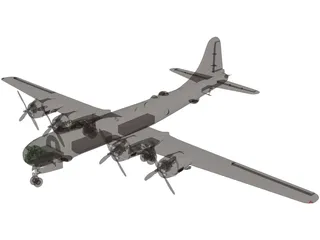 Boeing B-29 Superfortress 3D Model